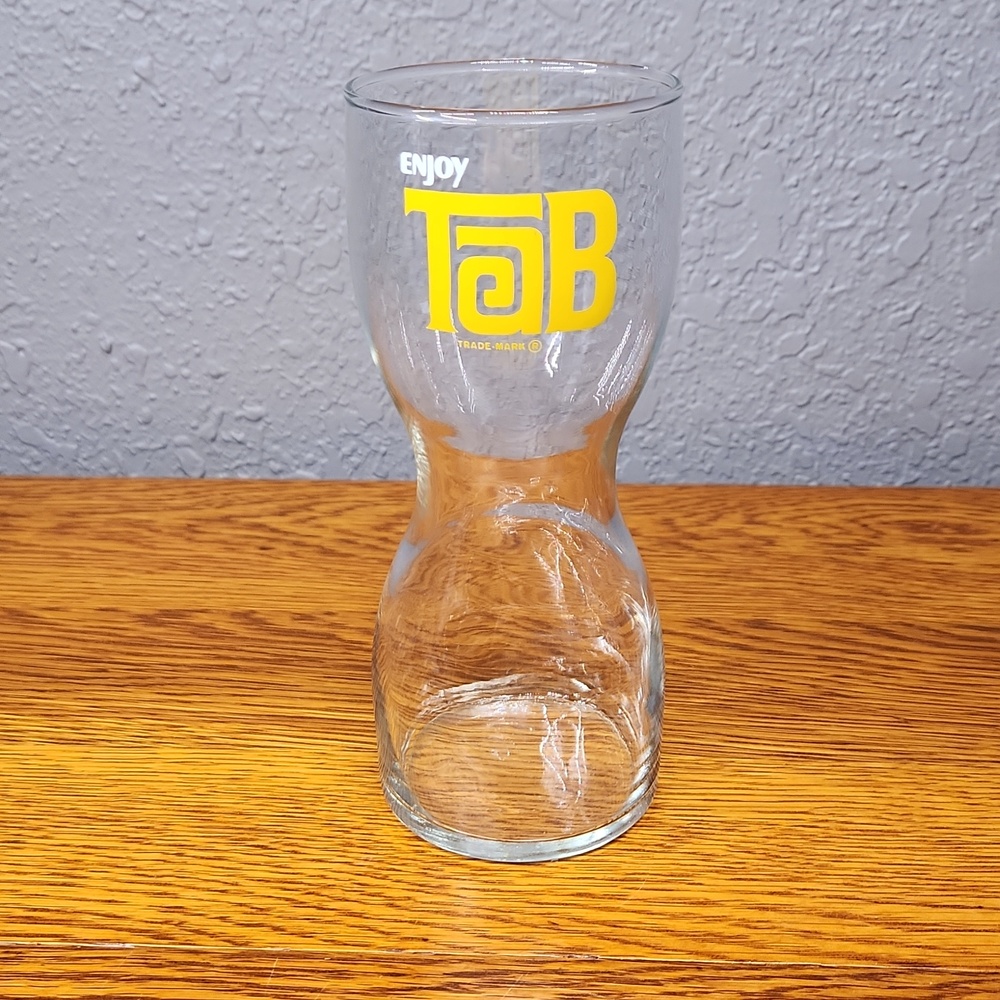 Enjoy Tab Curvy Glass Bottle with Yellow Logo